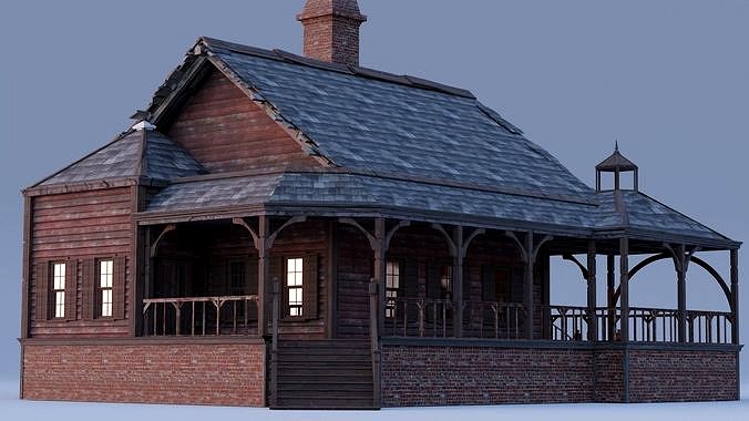 Wooden House Set
