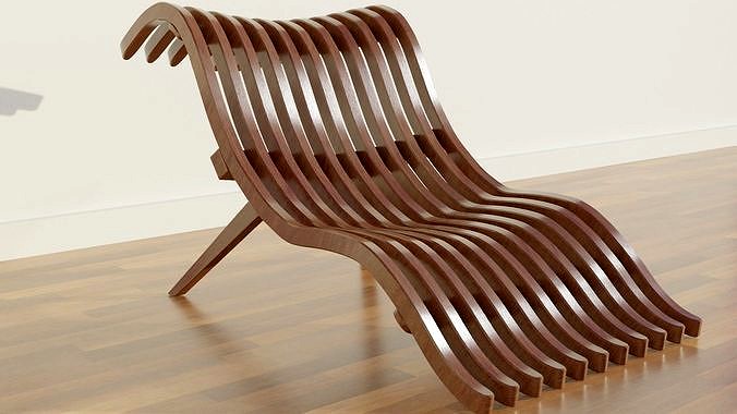 Simple wooden chair