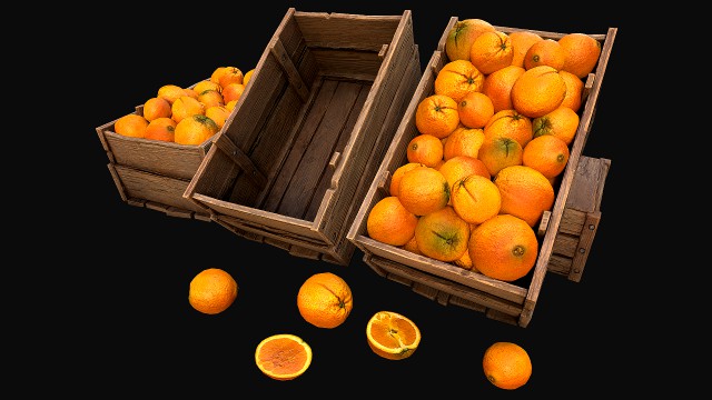 Crate Oranges Box Stand