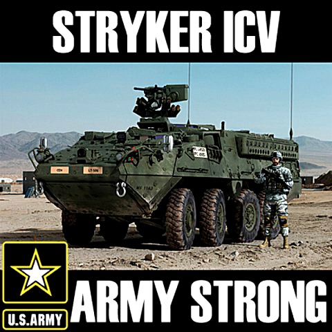 us army m1126 stryker icv with detailed interior max 3ds