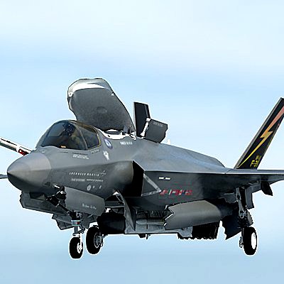 us air force f-35 bf-1 lightning ii stovl with usaf pilot