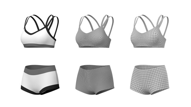 woman sportswear 08 base mesh design kit
