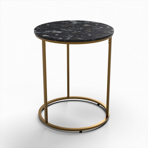 milan accent table white marble