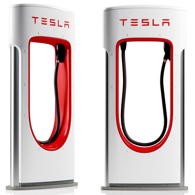 tesla supercharger charging station
