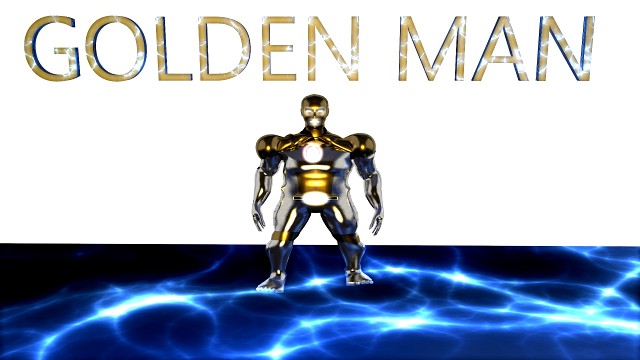 golden iron man