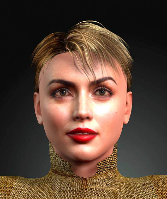 ana de armas 3d design ready for animation