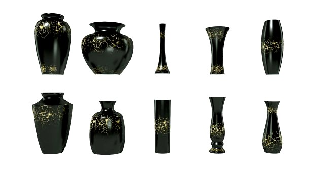 porcelain vases