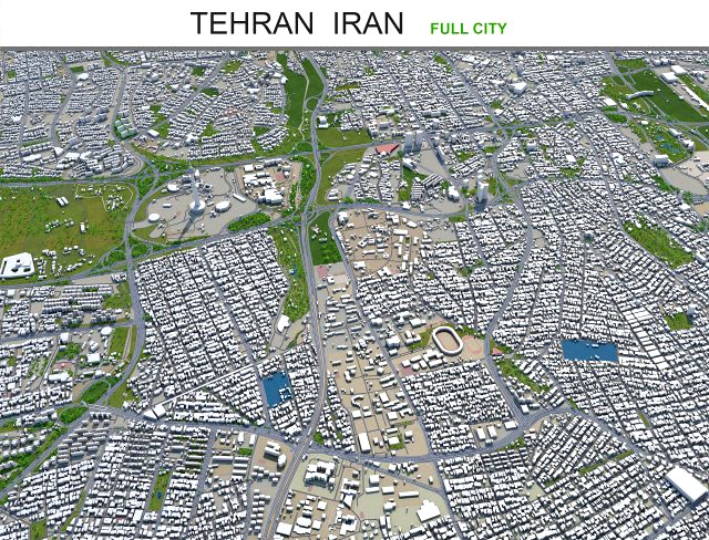 tehran city iran 60km