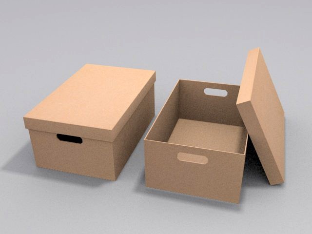 cardboard boxes