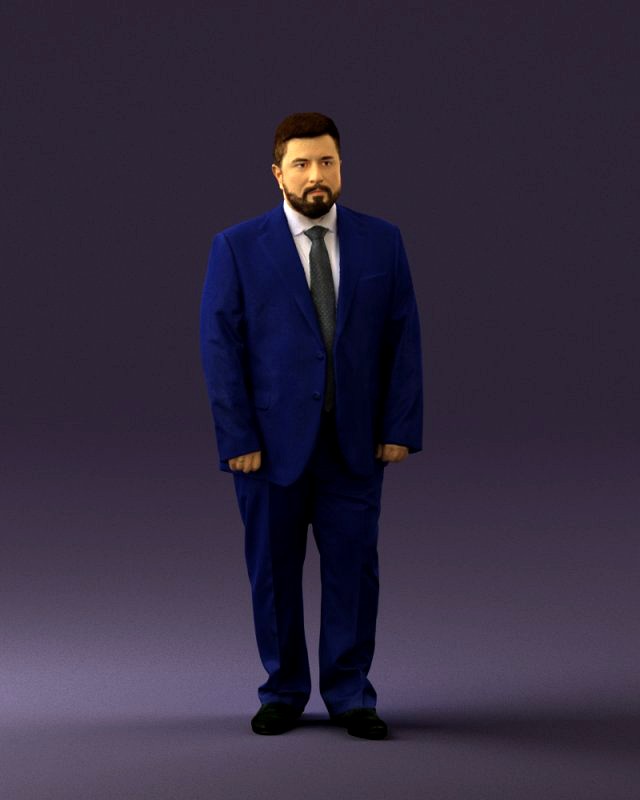man in blue suit 0547