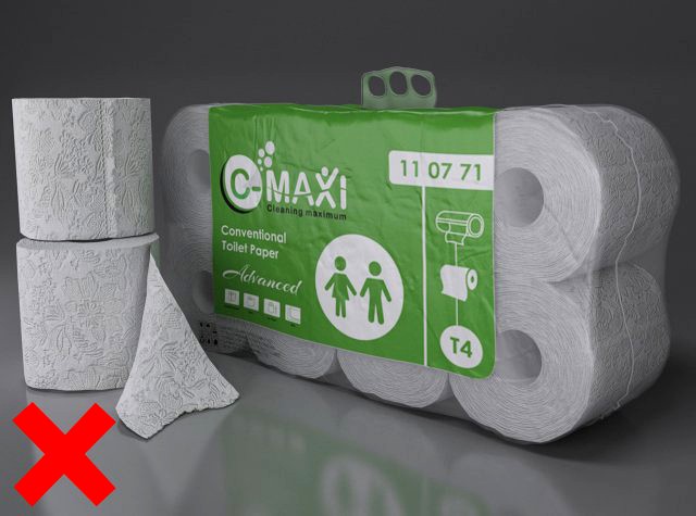 toilet paper 8 roll in pvc package