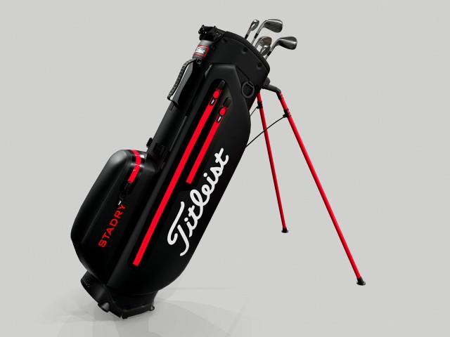 titleist black stadry golf bag plus