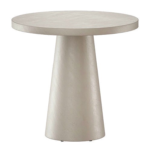 Willy White Plaster Pedestal Bistro Table Crate and Barrel