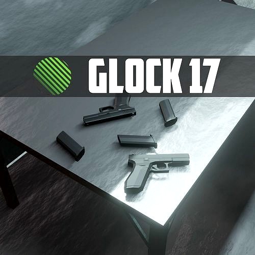 glock 17 low poly