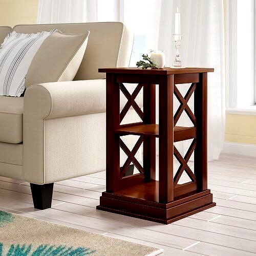 Rossitano End Side Nightstand Table