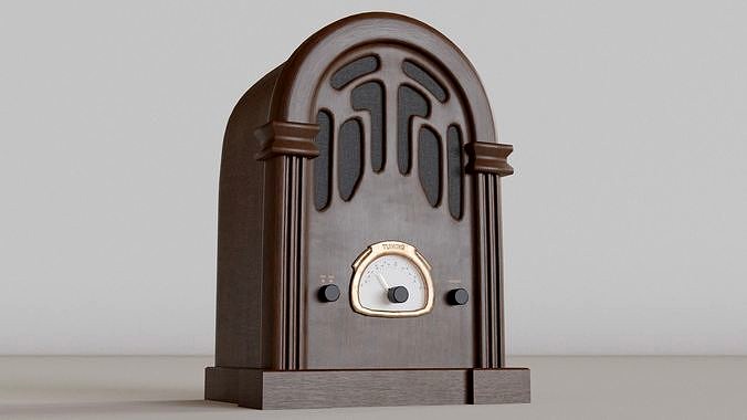 Antique Vintage Radio - Low-poly PBR