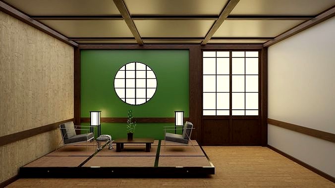 Japanese Living Room Interior