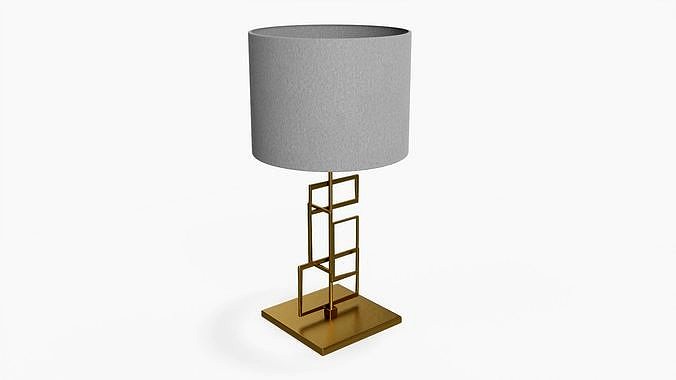 Table lamp with lampshade 05