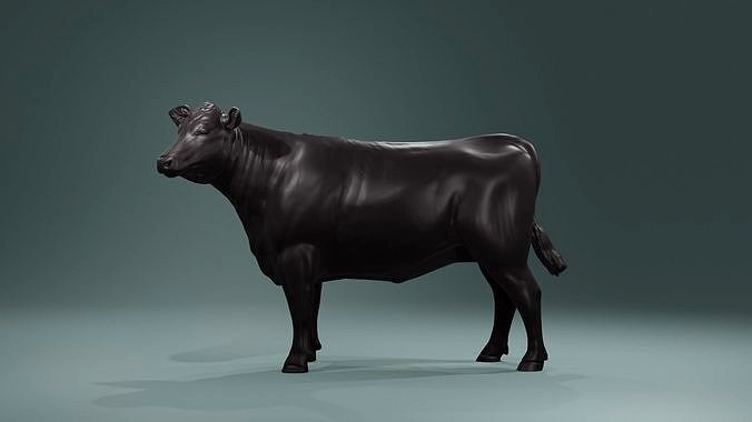 Young Cow Heifer model - Cattle for printing  high poly | 3D