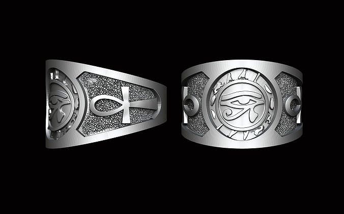 Ancient Egyptian Horus ring | 3D