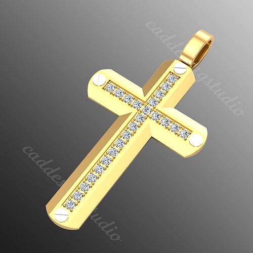 Pendant kt5  cross  | 3D