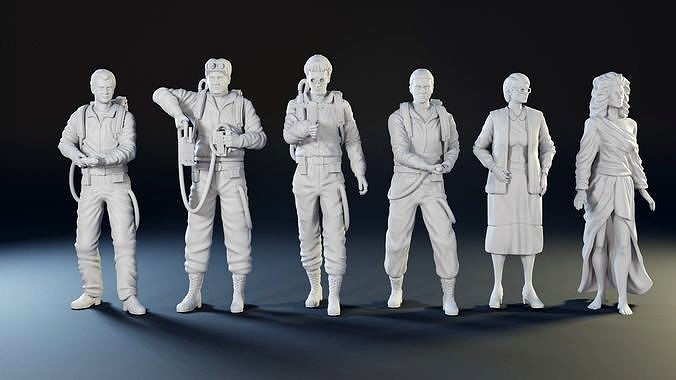 Ghostbusters characters  | 3D