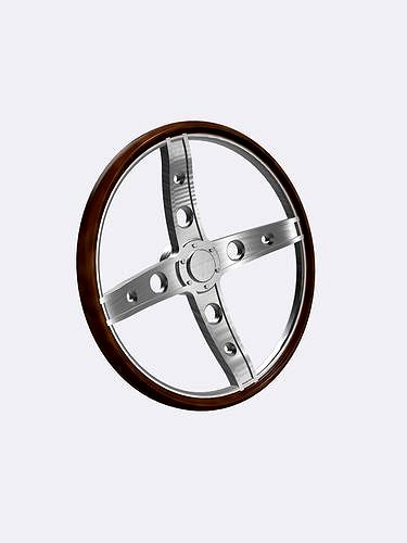 HOT ROD 4 spoke steering wheel for racing | 3D