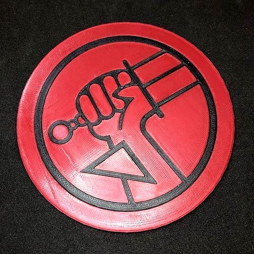 Hellboy BPRD Logo Coaster | 3D