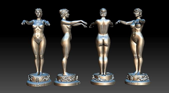 statue of the greek goddess circe | 3D