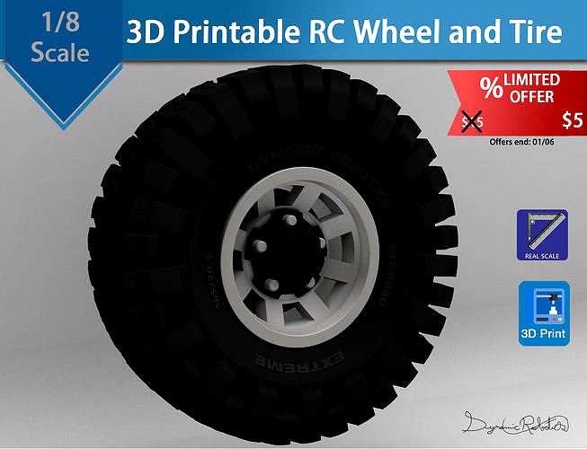 RC Wheel and Tire - Extreme | 3D