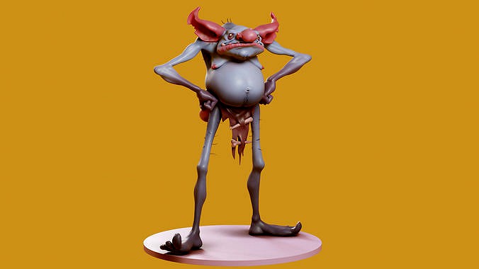 Stylized cartoon Goblin | 3D