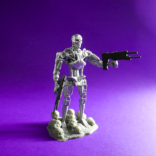 T-800 Terminator  Articulated Print-in-Place and Assembly | 3D
