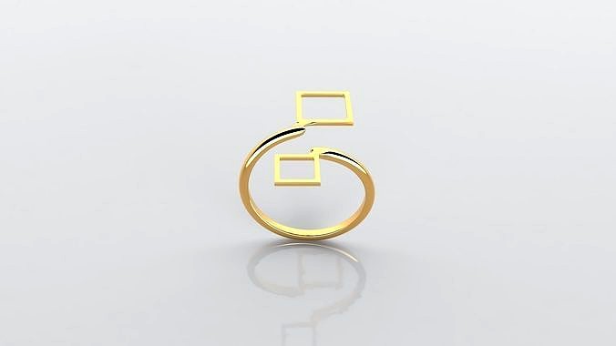 fashion ring 001 and STL printable model | 3D