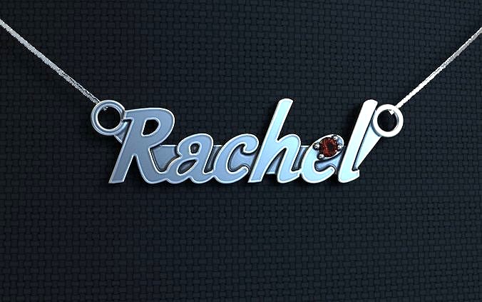 Personalized pendant Rachel | 3D