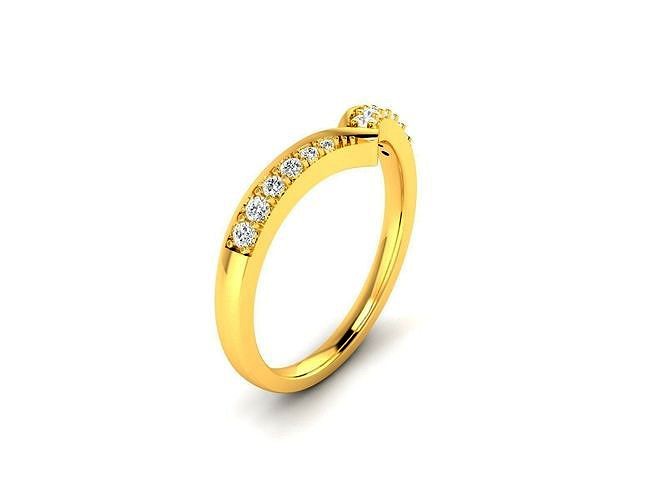 Solitaire Engagement Wedding Ring | 3D