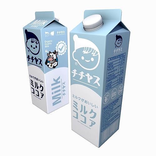 Japanese Milk Carton Box