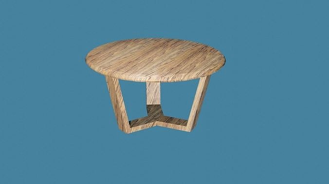 Wood table for interior design