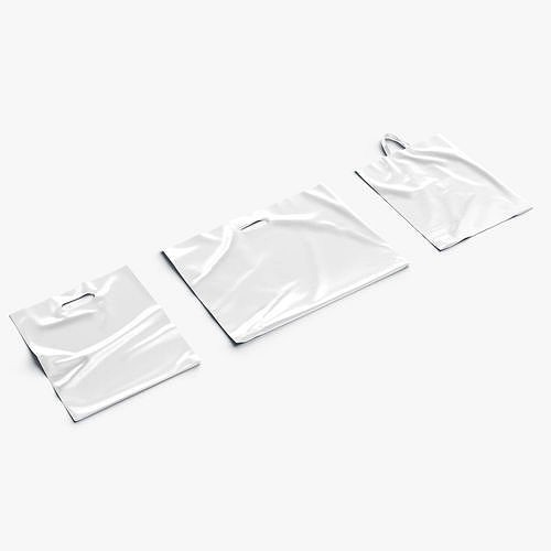 Plastic bag lying set - 3 bag shapes