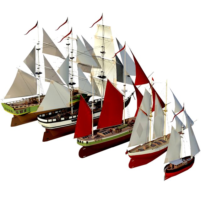 collection sailboats
