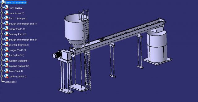 screw conveyor assembely