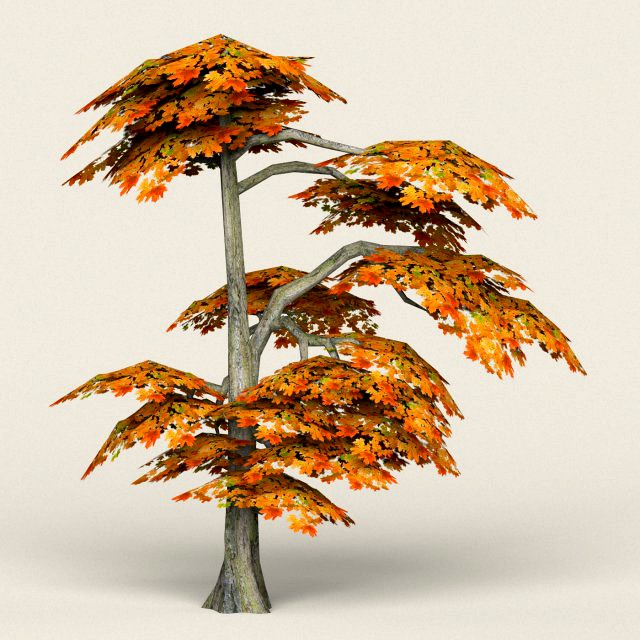 low poly maple tree 15