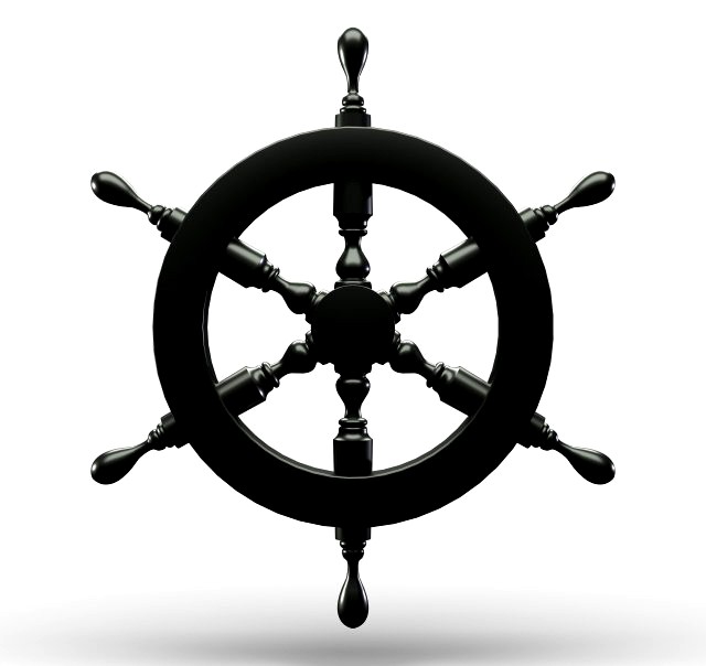 ships rudder wheel
