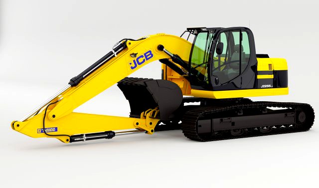 Jcb-jz255 excavator rigged