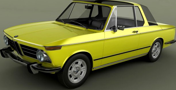 BMW 2002 Targa 3D Model