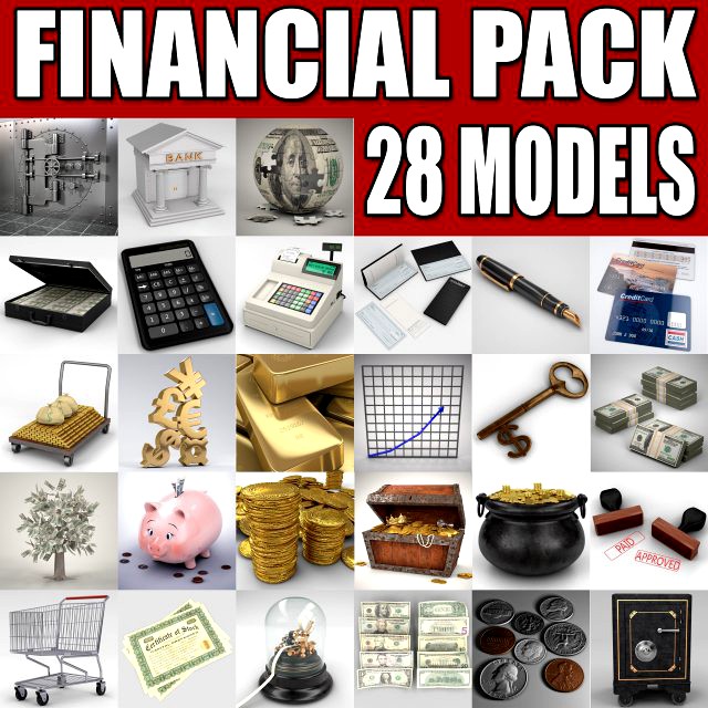 Financial Collection 3D Model