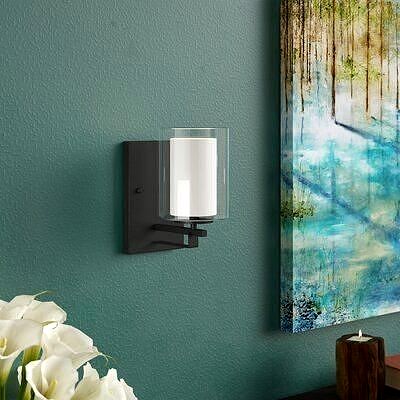 Alsip 1 - Light Dimmable Rustic Bronze Armed Sconce