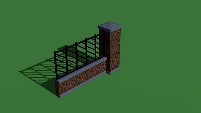 Brick Fence Model -