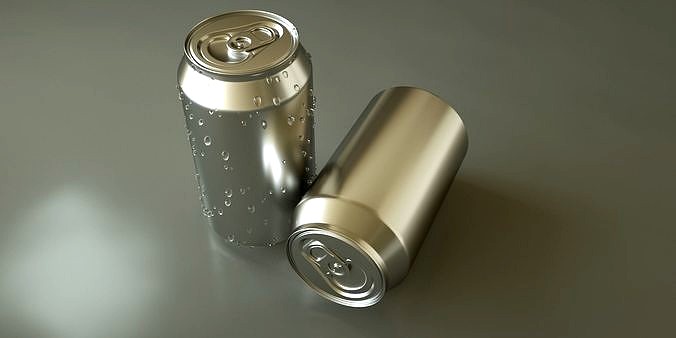 Set of Coca Cola Cans   low-poly 3d model