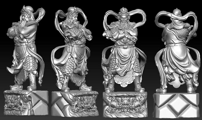 Guan Yu model stl