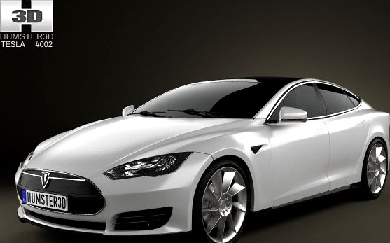 Tesla Model S 2012 3D Model